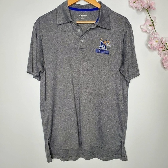 Chiliwear Memphis Tigers Golf Polo Gray Size Small - Picture 9 of 9